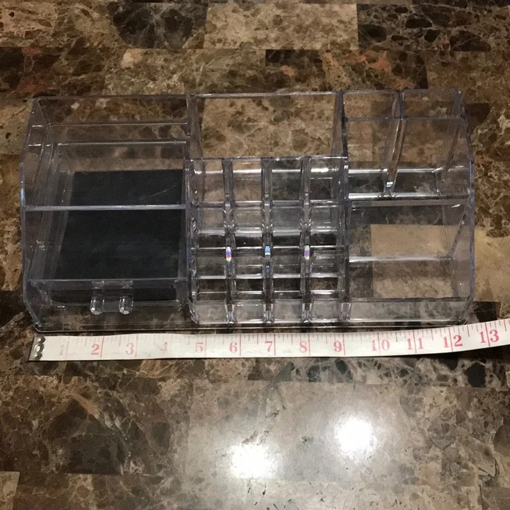 Set of 2 Lucite makeup organizers!
